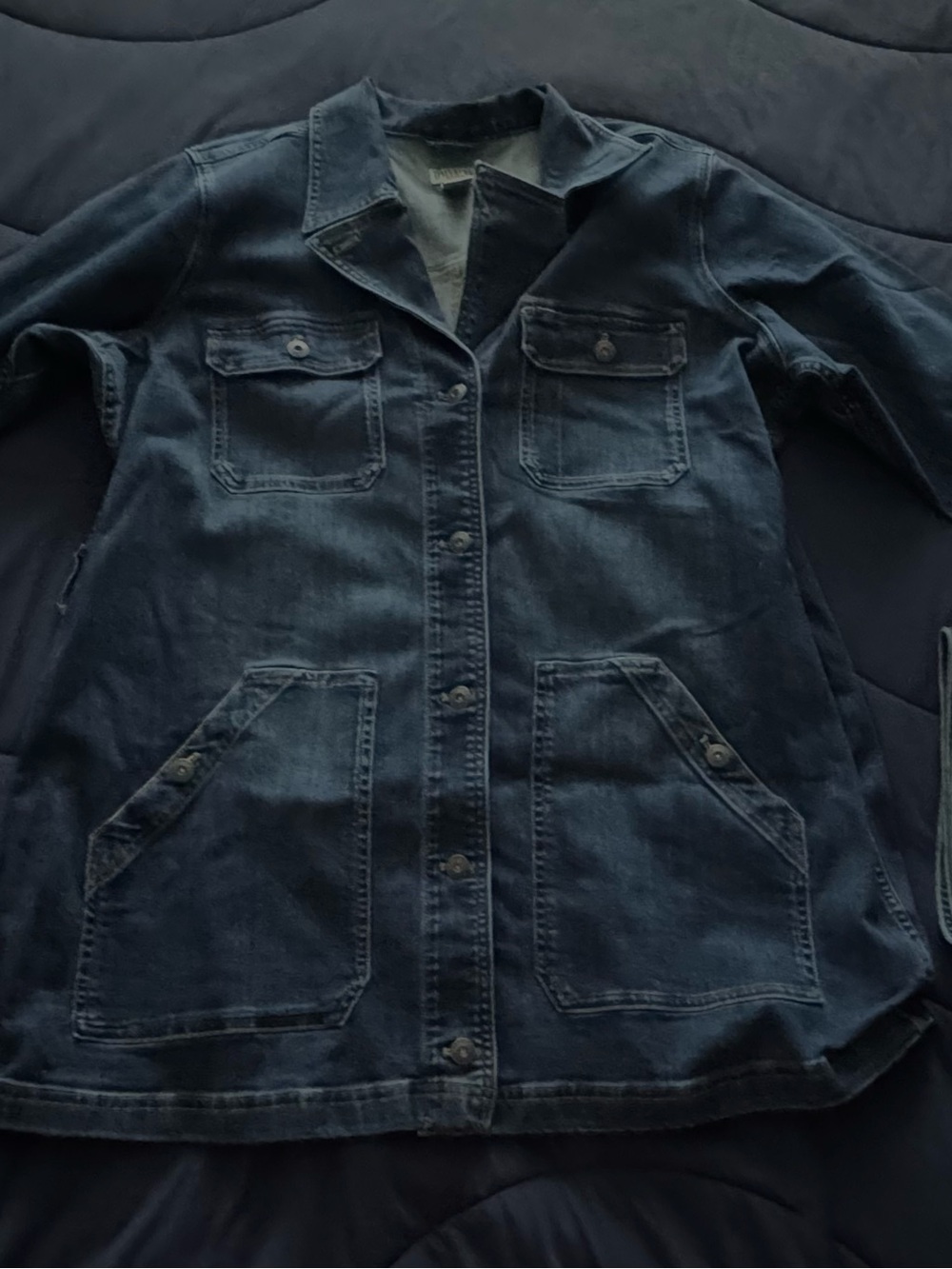 Duluth Trading Company Women's Daily Denim Trench - size 1X